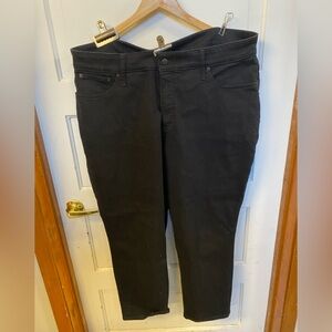 Jcrew factory curvy straightforward black denim